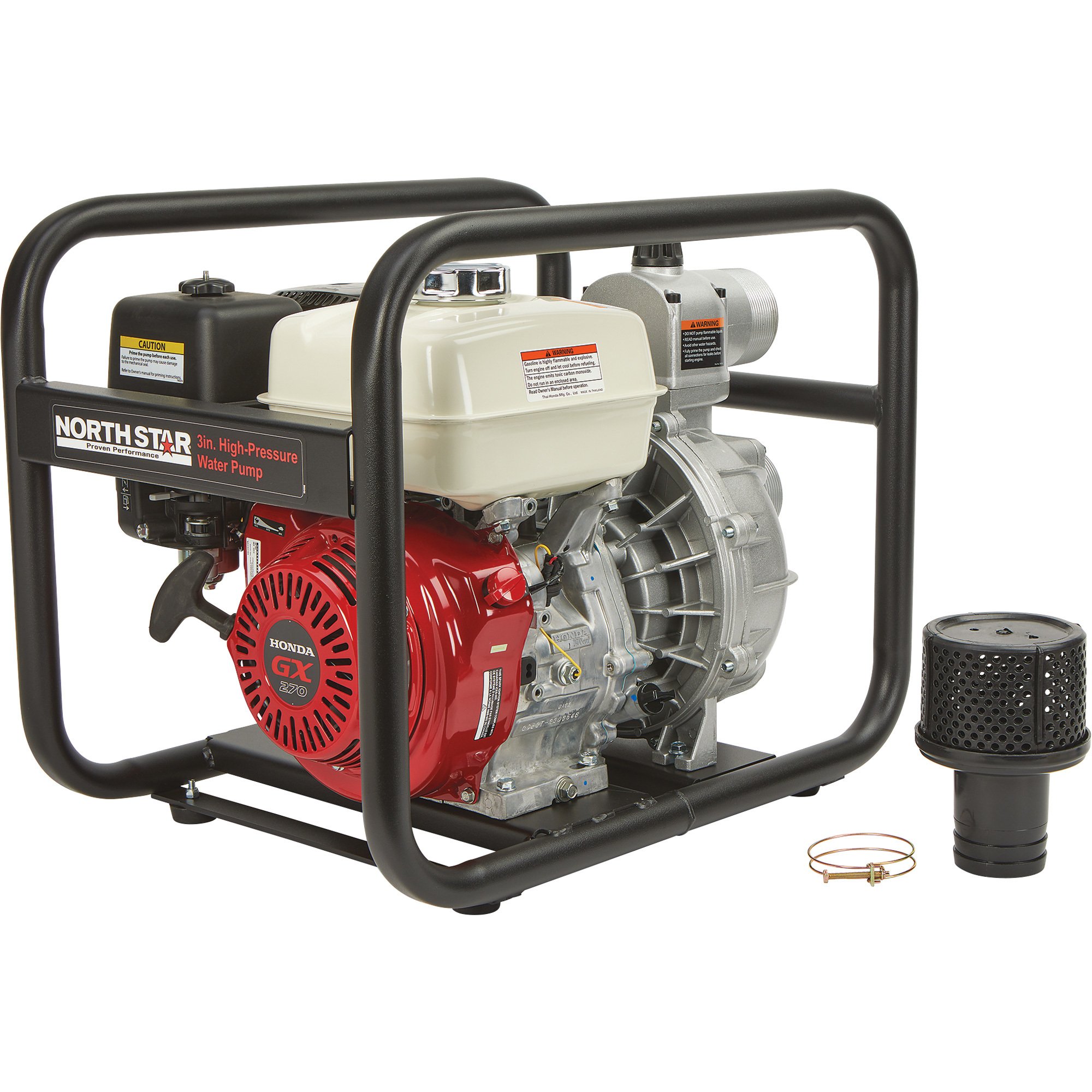 NorthStar High Pressure Pump — 3in. Ports, 10,550 GPH, 116 PSI, 270cc Honda GX270 Engine